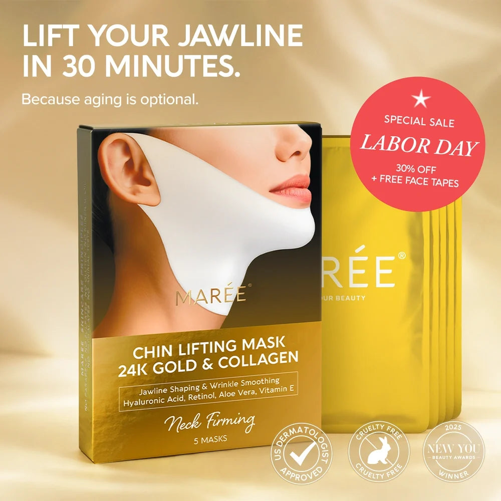 24K Gold Chin & Jawline Lifting Mask — 5 Masks