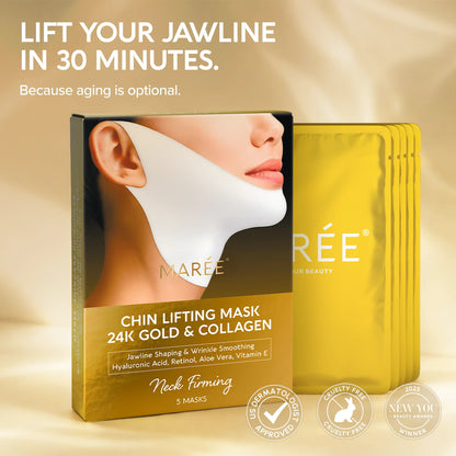 24K Gold Chin & Jawline Lifting Mask — 5 Masks