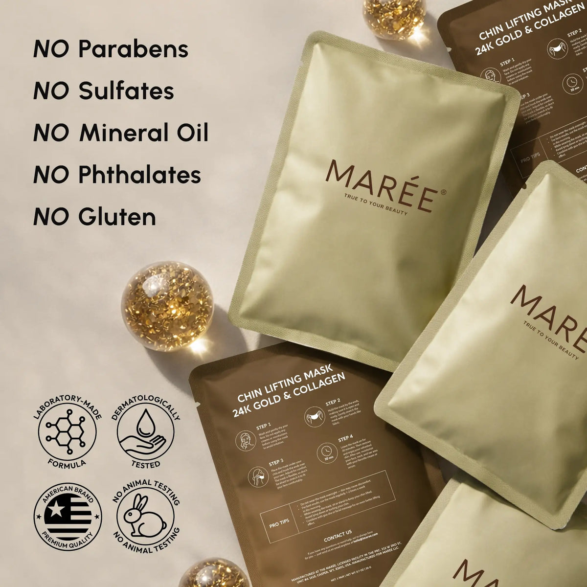 24K Gold Chin & Jawline Lifting Mask — 5 Masks