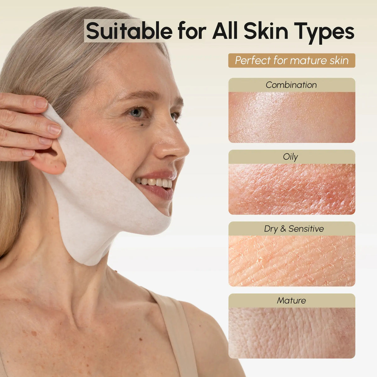 24K Gold Chin & Jawline Lifting Mask — 5 Masks